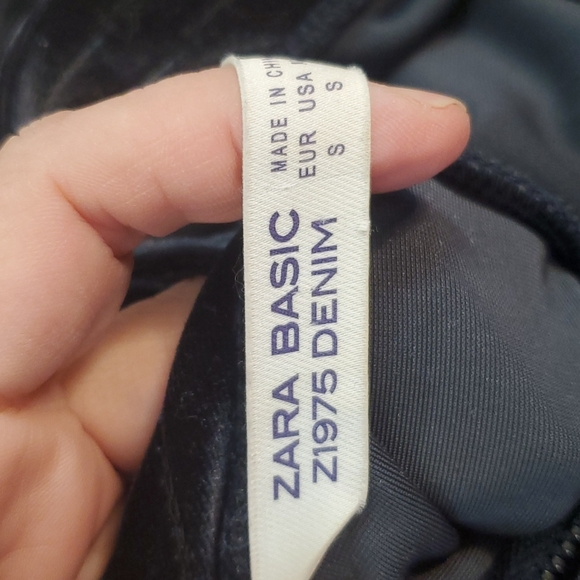 ZARA- Velvet Blue Top - Picture 6 of 6